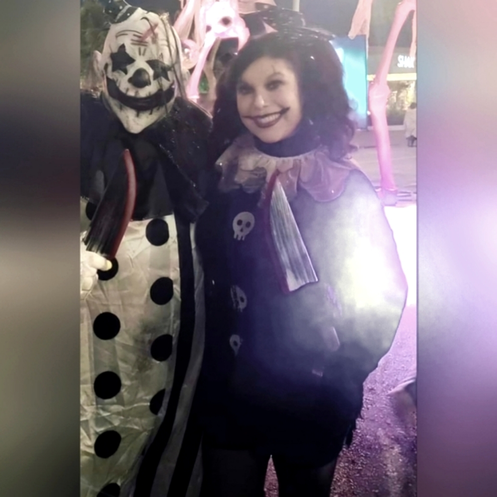 Women's Large Killer Cutie Clown Costume set
